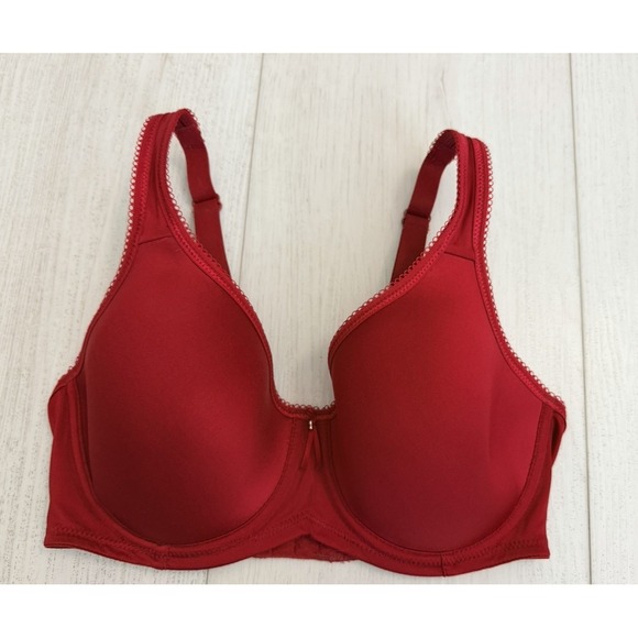 Wacoal Other - Wacoal 853192 Lined Basic Beauty Contour T-Shirt Bra Size 34D Red